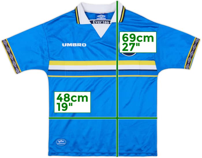 1997-99 Everton Home Shirt - 4/10 - (Y)