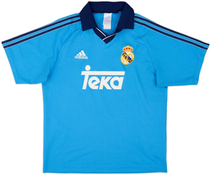 1999-00 Real Madrid Third Shirt Raul #7 - 8/10 - (XL.Boys)