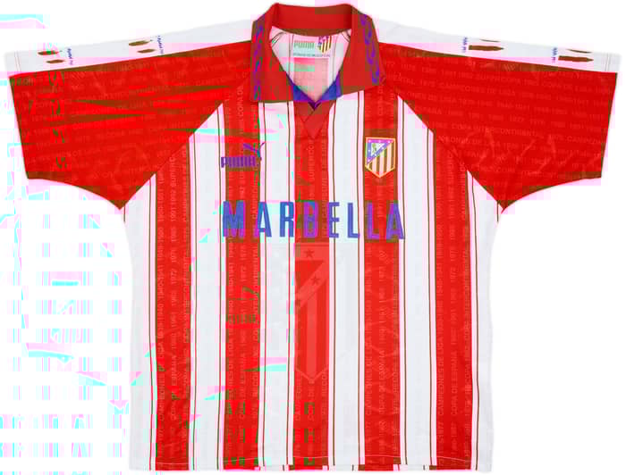 1995-96 Atletico Madrid Home Shirt Pantic #10 - 4/10 - (XXL)