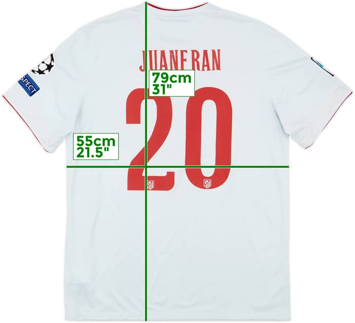 2014-15 Atletico Madrid Away Shirt Juanfran #20 - 6/10 - (L)
