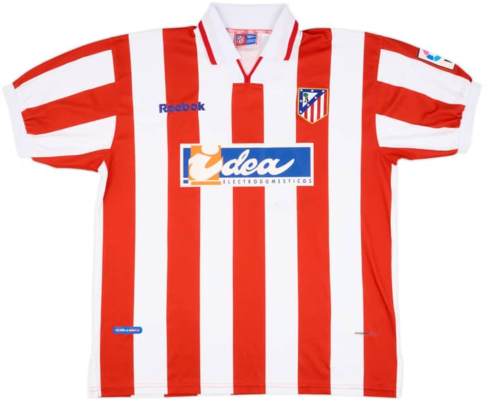 2000-01 Atletico Madrid Match Issue Home Shirt Hibic #23