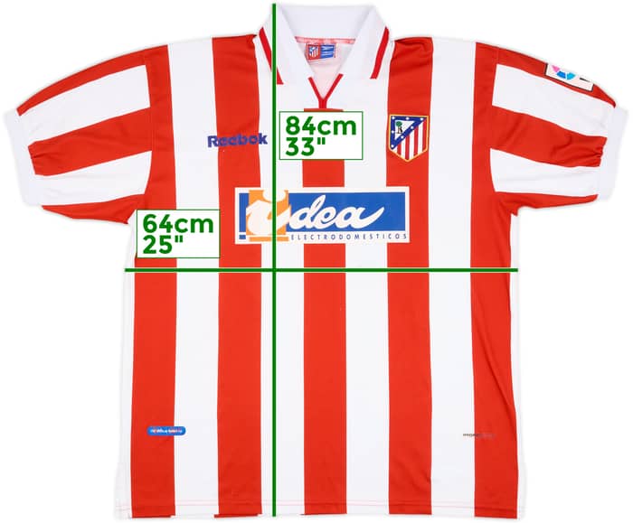 2000-01 Atletico Madrid Match Issue Home Shirt Hibic #23
