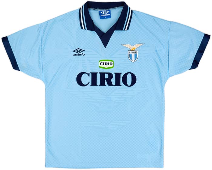 1996-97 Lazio Home Shirt Nedved #18 - 8/10 - (M)