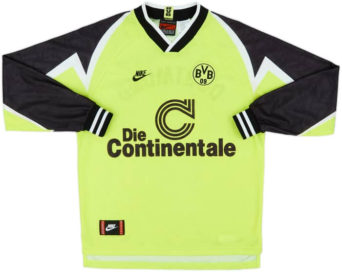 1995-96 Borussia Dortmund Home L/S Shirt - 7/10 - (M)