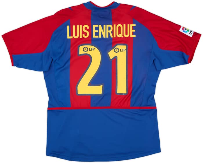 2002-03 Barcelona Home Shirt Luis Enrique #21 - 8/10 - (M)