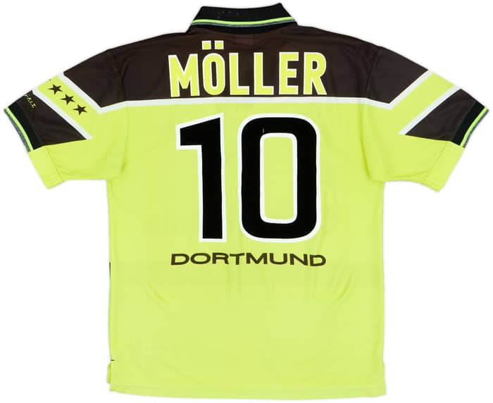 1997-98 Borussia Dortmund Home Shirt Moller #10 - 7/10 - (M)
