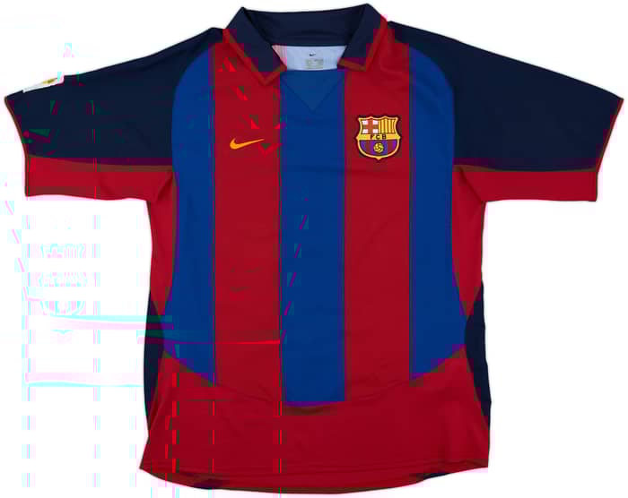 2003-04 Barcelona Home Shirt Ronaldinho #10 - 9/10 - (M)