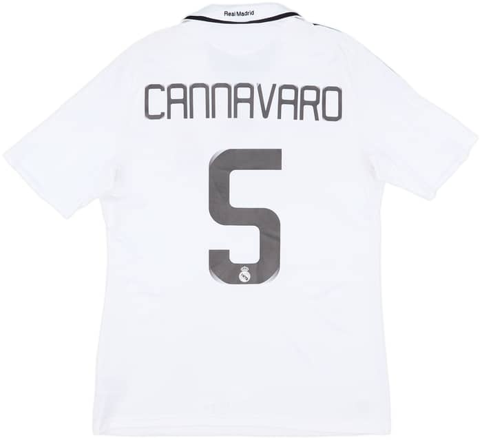 2008-09 Real Madrid Home Shirt Cannavaro #5 - 6/10 - (M)