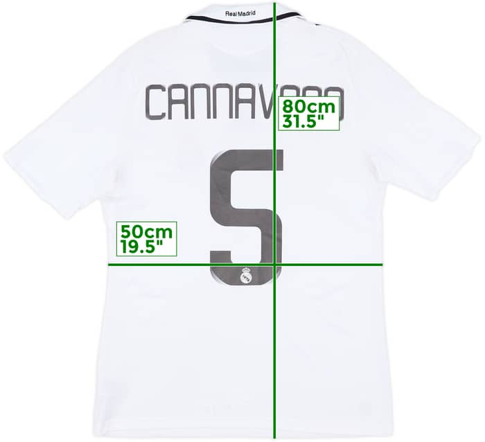 2008-09 Real Madrid Home Shirt Cannavaro #5 - 6/10 - (M)