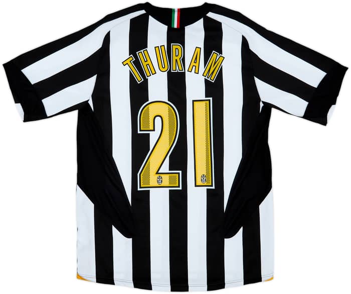 2005-06 Juventus Home Shirt Thuram #21 - 10/10 - (M)