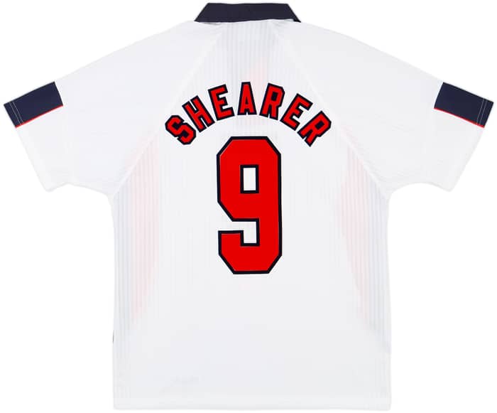 1997-99 England Home Shirt Shearer #9 - 8/10 - (L)