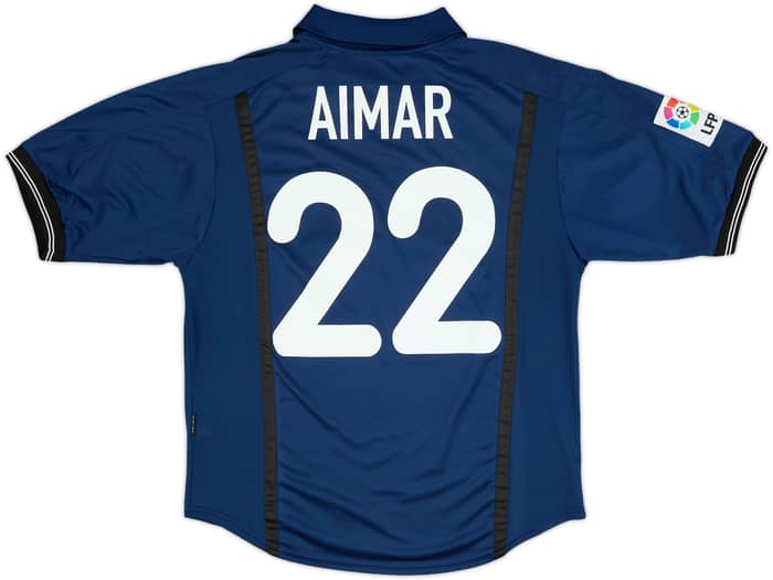 2000-01 Valencia Away Shirt Aimar #22 - 10/10 - (M)