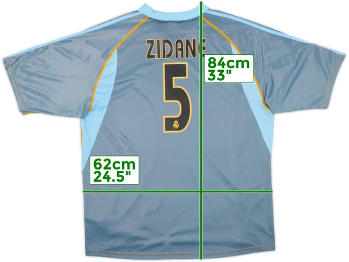 2003-04 Real Madrid Third Shirt Zidane #5 - 6/10 - (XL)