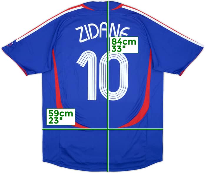 2006-07 France Home Shirt Zidane #10 - 7/10 - (XL)