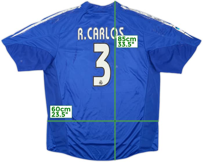 2004-05 Real Madrid Third Shirt R.Carlos #3 - 4/10 - (XL)