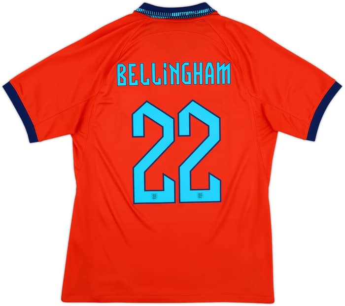 2022-23 England Away Shirt Bellingham #22 - 9/10 - (M)