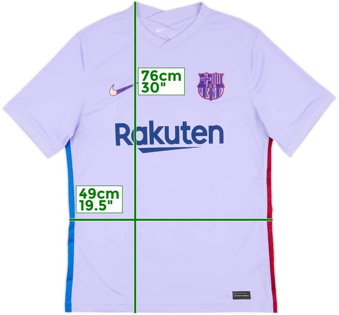 2021-22 Barcelona Away Shirt - 9/10 - (M)