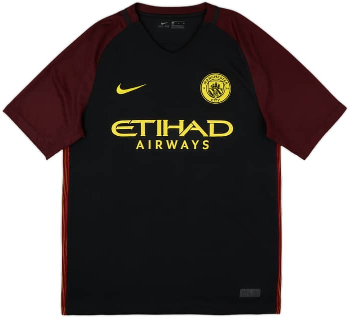 2016-17 Manchester City Away Shirt Kun Aguero #10 - 8/10 - (M)