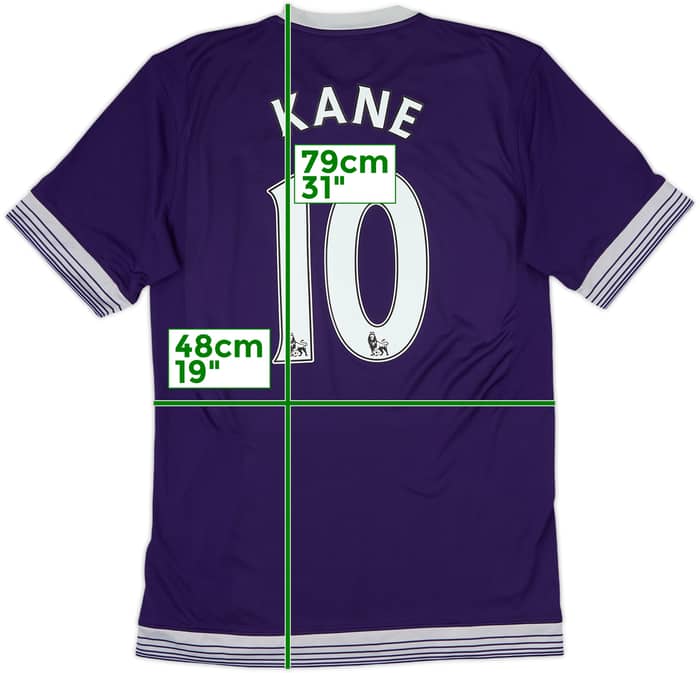 2015-16 Tottenham Third Shirt Kane #10 - 8/10 - (M)