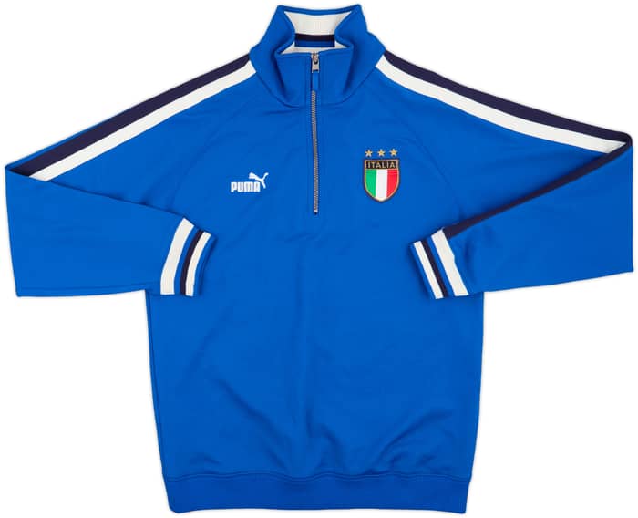 2003-04 Italy Puma 1/4 Zip Sweat Top - 9/10 - (L)