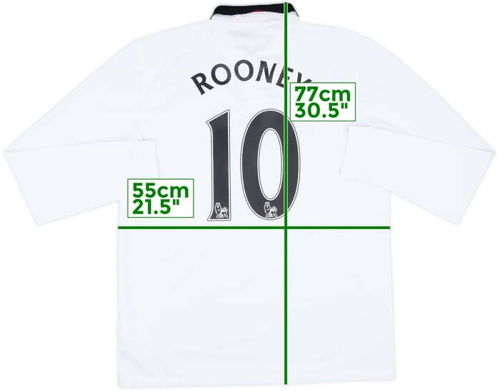 2014-15 Manchester United Away L/S Shirt Rooney #10 - 9/10 - (L)