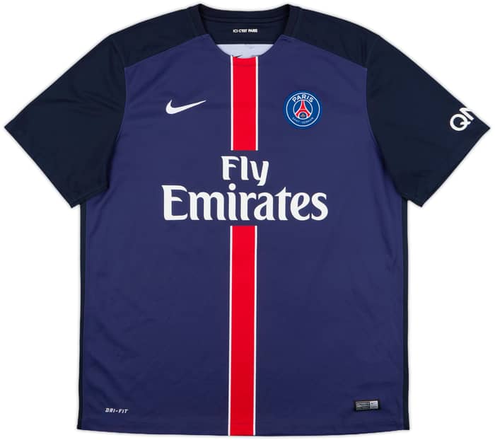 2015-16 Paris Saint-Germain Home Shirt Ibrahimovic #10 - 8/10 - (XL)