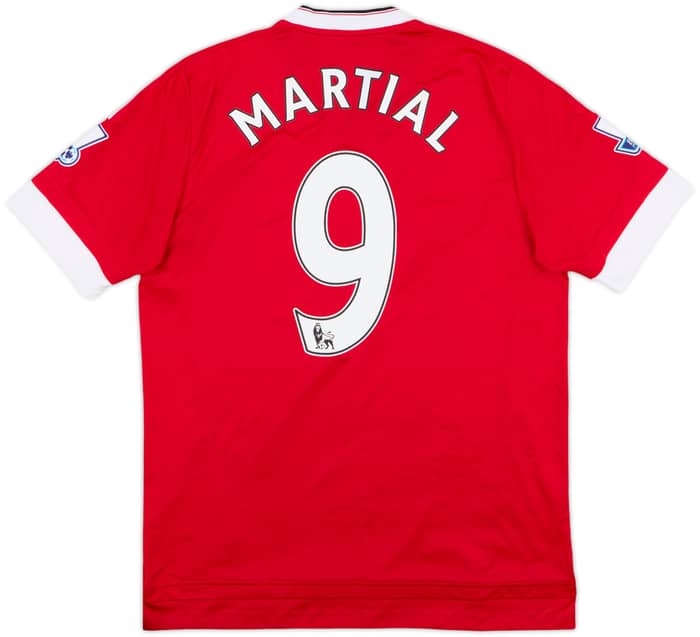 2015-16 Manchester United Home Shirt Martial #9 - 6/10 - (L)