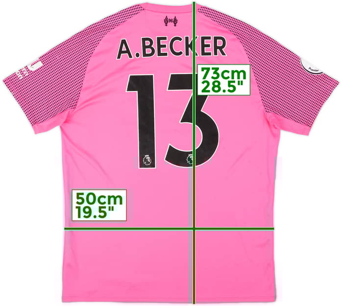 2018-19 Liverpool GK Shirt A.Becker #1 - 6/10 - (M)