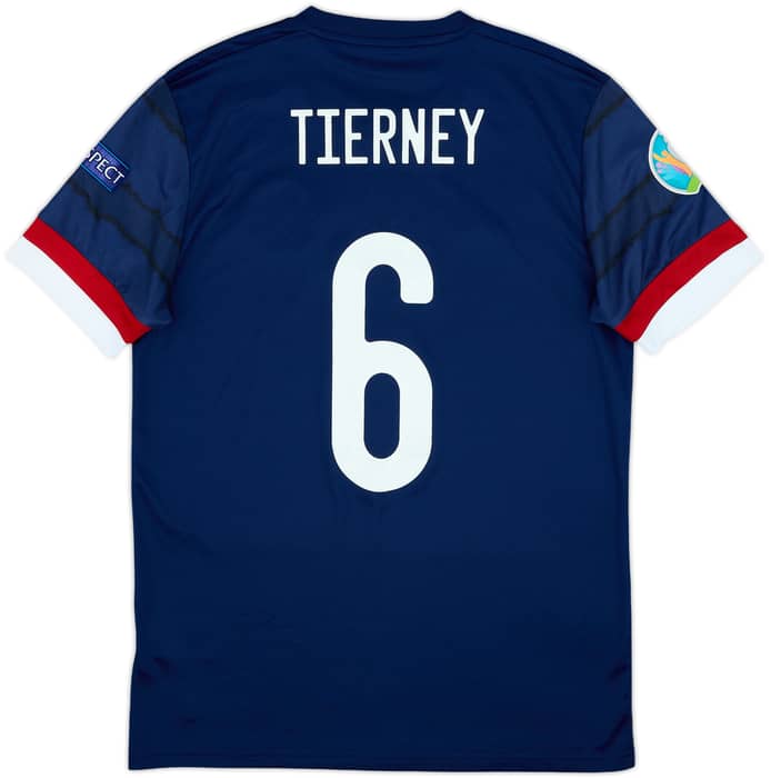 2020-22 Scotland Home Shirt Tierney #6 - 6/10 - (M)