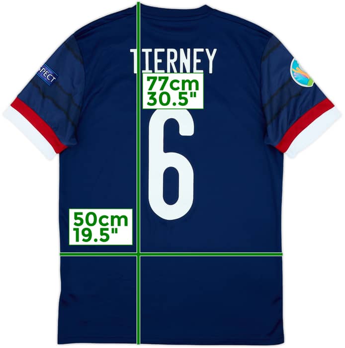 2020-22 Scotland Home Shirt Tierney #6 - 6/10 - (M)