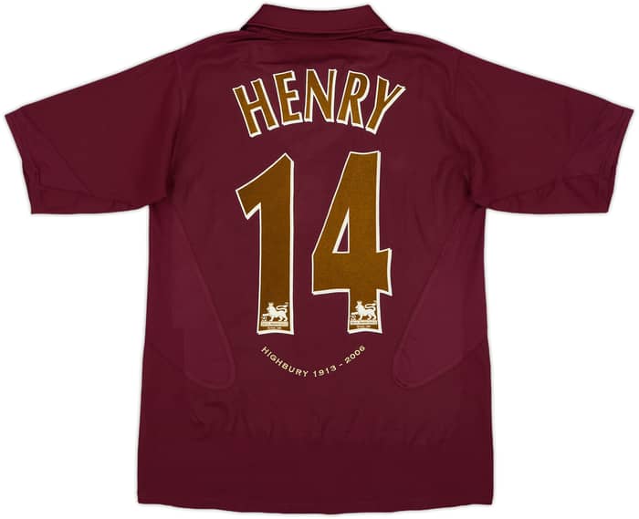 2005-06 Arsenal Home Shirt Henry #14 - 8/10 - (XL.Boys)