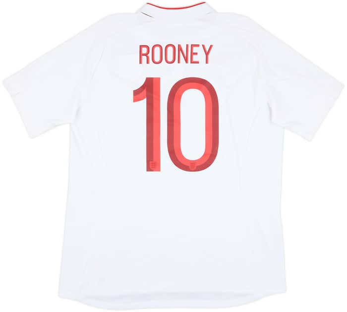 2012-13 England Home Shirt Rooney #10 - 6/10 - (XL)