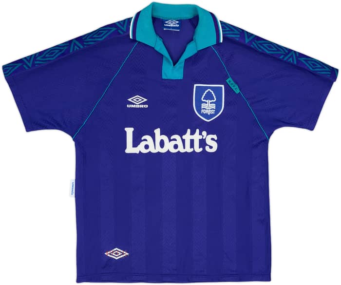 1993-95 Nottingham Forest Away Shirt Collymore #10 - 5/10 - (L)