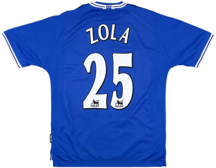 1999-01 Chelsea Home Shirt Zola #25 - 7/10 - (M)