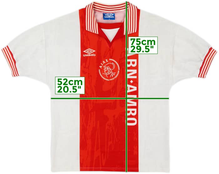 1995-96 Ajax Home Shirt - 6/10 - (M)