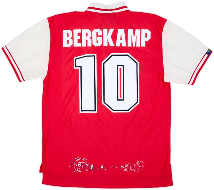 1996-98 Arsenal Home Shirt Bergkamp #10 - 6/10 - (L)