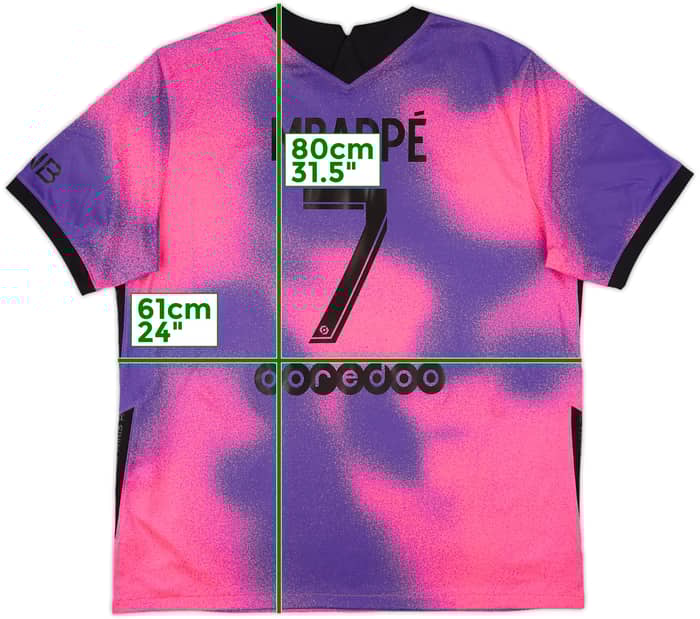 2020-21 Paris Saint-Germain Fourth Shirt Mbappe #7 - 10/10 - (XL)