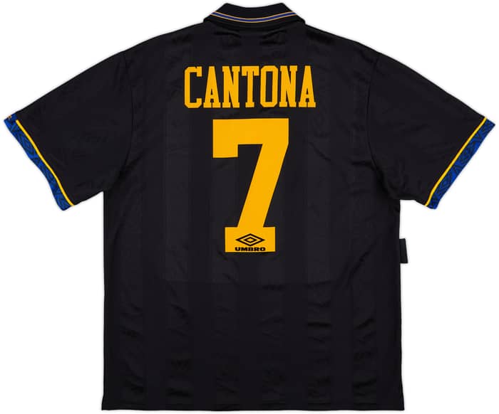 1993-95 Manchester United Away Shirt Cantona #7 - 9/10 - (L)