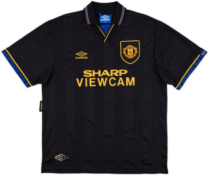 1993-95 Manchester United Away Shirt Cantona #7 - 9/10 - (L)