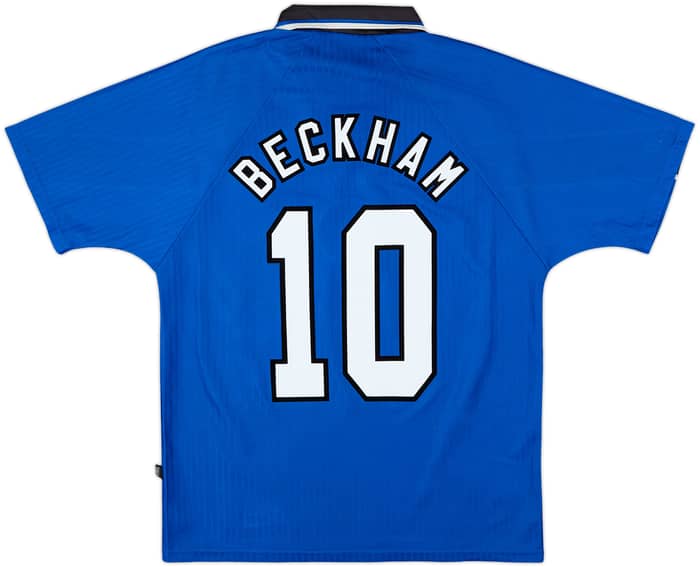 1996-98 Manchester United Third Shirt Beckham #10 - 8/10 - (M)