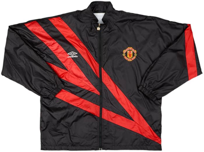 1992-93 Manchester United Umbro Track Jacket - 8/10 - (L)