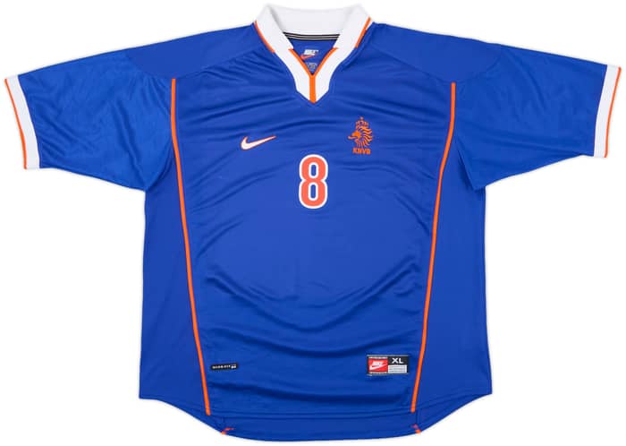 1998-00 Netherlands Away Shirt Bergkamp #8 - 8/10 - (XL)