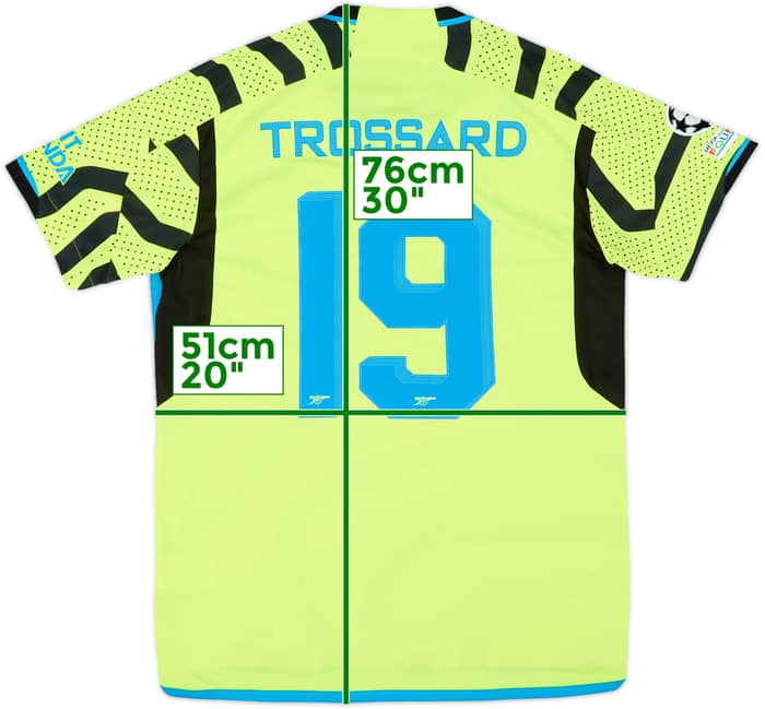 2023-24 Arsenal Away Shirt Trossard #19 - 10/10 - (M)
