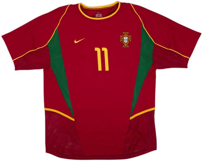 2002-04 Portugal Player Issue Home Shirt C.Ronaldo #11 - 8/10 - (M)