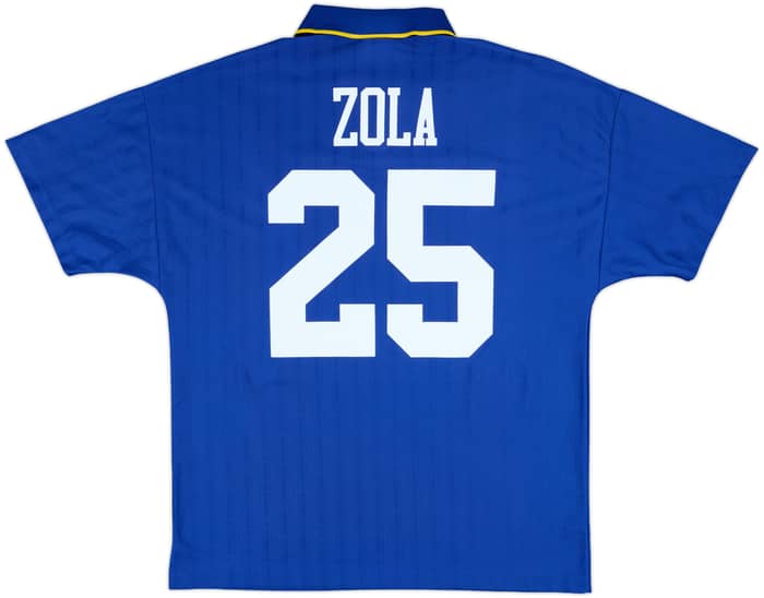 1995-97 Chelsea Home Shirt Zola #25 - 8/10 - (L)