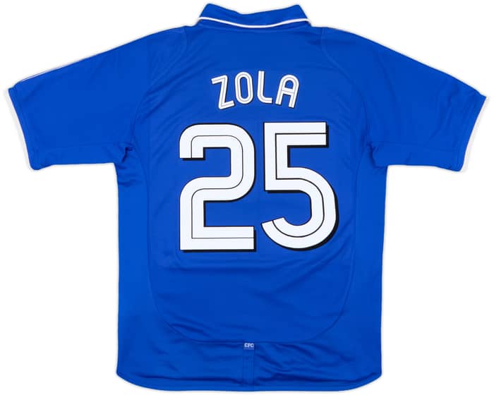 2001-03 Chelsea Home Shirt Zola #25 - 6/10 - (M)