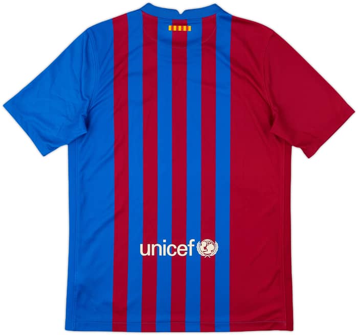 2021-22 Barcelona Home Shirt - 10/10 - (XL.Boys)