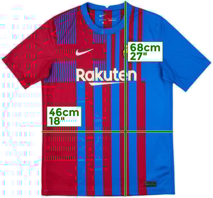 2021-22 Barcelona Home Shirt - 10/10 - (XL.Boys)