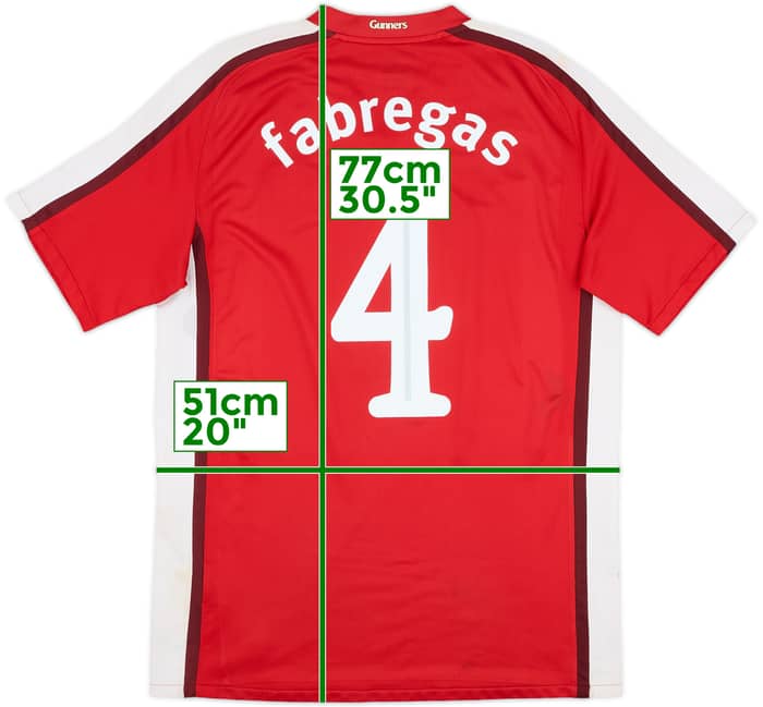 2008-10 Arsenal Home Shirt Fabregas #4 - 5/10 - (M)