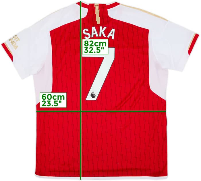 2023-24 Arsenal Home Shirt Saka #7 - 8/10 - (3XL)